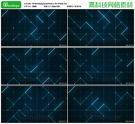 高科技主題的線條線框背景視頻素材09