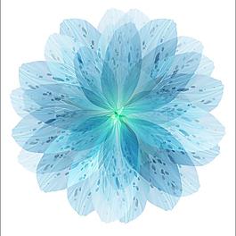 藍(lán)色夢(mèng)幻對(duì)稱(chēng)花朵