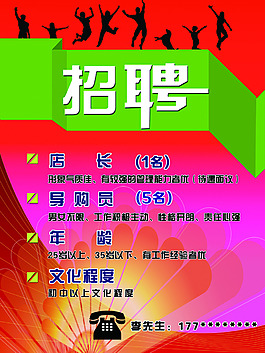 導(dǎo)購員招聘廣告