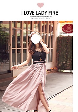 淘寶女裝詳情頁psd模板