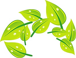 綠葉矢量圖