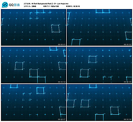高科技主題線條線框背景視頻低角度版01