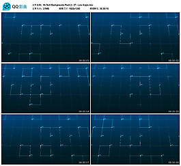 高科技主題線條線框背景視頻低角度版07