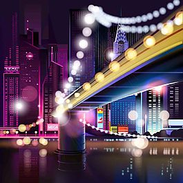 城市夜景光效