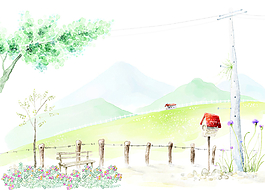 古典背景 藝術花紋 單頁背景圖片