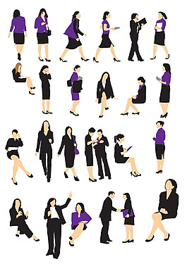 商務(wù)女性矢量
