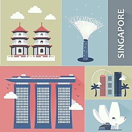 卡通建筑素材