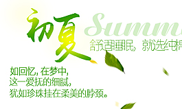 初夏文字排版