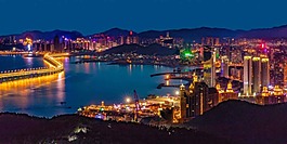 城市夜景背景圖片