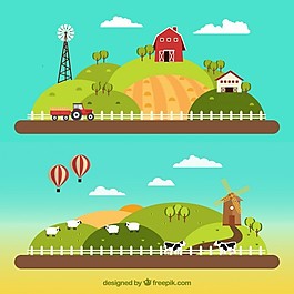 平面設(shè)計中的農(nóng)業(yè)景觀
