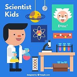 一個實驗室里的科學家
