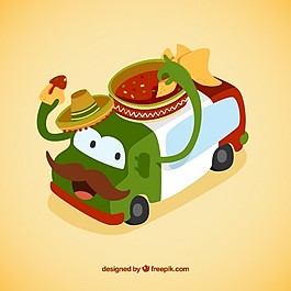 可愛的墨西哥FoodTruck