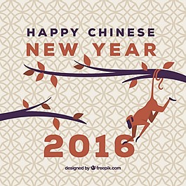 幾何中國新年背景