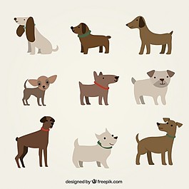 可愛的狗的插圖
