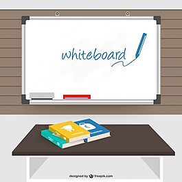 書籍和電子白板課堂