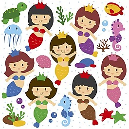 美人魚插圖