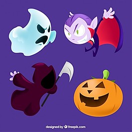 卡通人物halloweeen