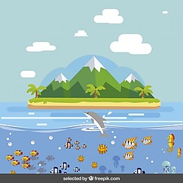 平面設(shè)計(jì)中的島嶼景觀