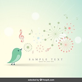 可愛的背景與鳥