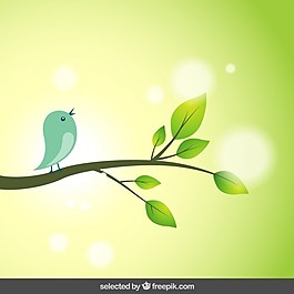 自然背景與鳥類的分支