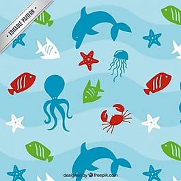 海洋動物圖案