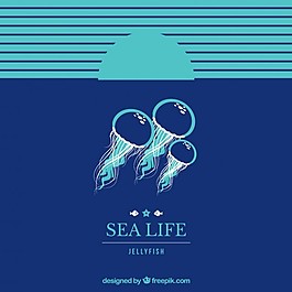海上的生活背景