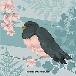 手繪的鳥