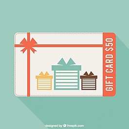卡通风格的礼品卡