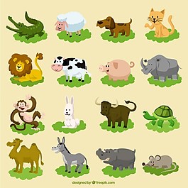 卡通動物集