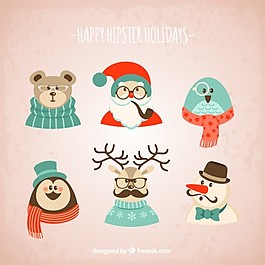 時(shí)髦的圣誕人物