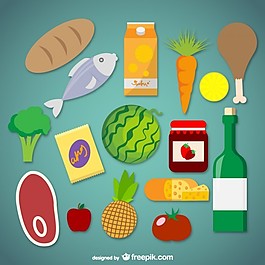 健康食品與蔬菜和肉類