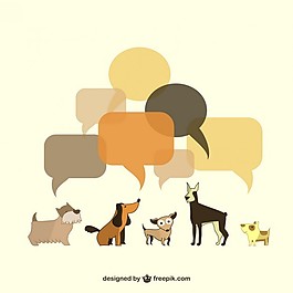 狗說(shuō)話的語(yǔ)音氣泡