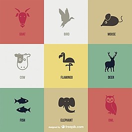 黑色的動物圖標(biāo)