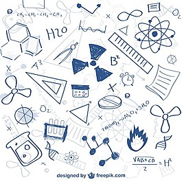 科學的涂鴉圖案