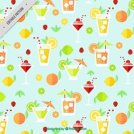 扁平型熱帶飲品