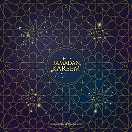 ramandan幾何星星背景