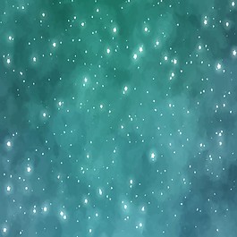 綠色色調(diào)天空充滿星星紋理