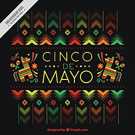 美丽的Cinco de Mayo的背景