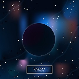 星系黑洞背景