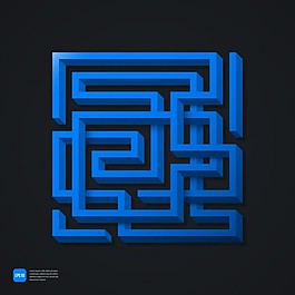 藍色迷宮的背景