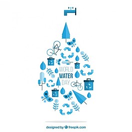 世界一滴水背景