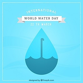 世界水日背景