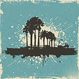 熱帶海灘背景