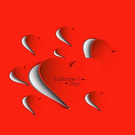 時(shí)尚的紅色情人節(jié)背景