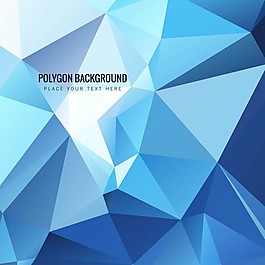 現(xiàn)代藍(lán)色多邊形背景