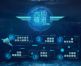 六項精進海報