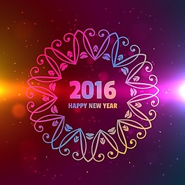 2016新年快樂背景