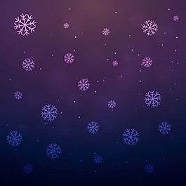 雪花飄落