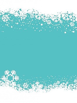 雪花藍(lán)色圣誕背景