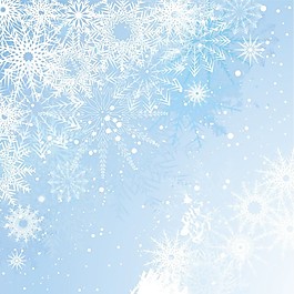 淡藍(lán)色的圣誕背景snoeflakes